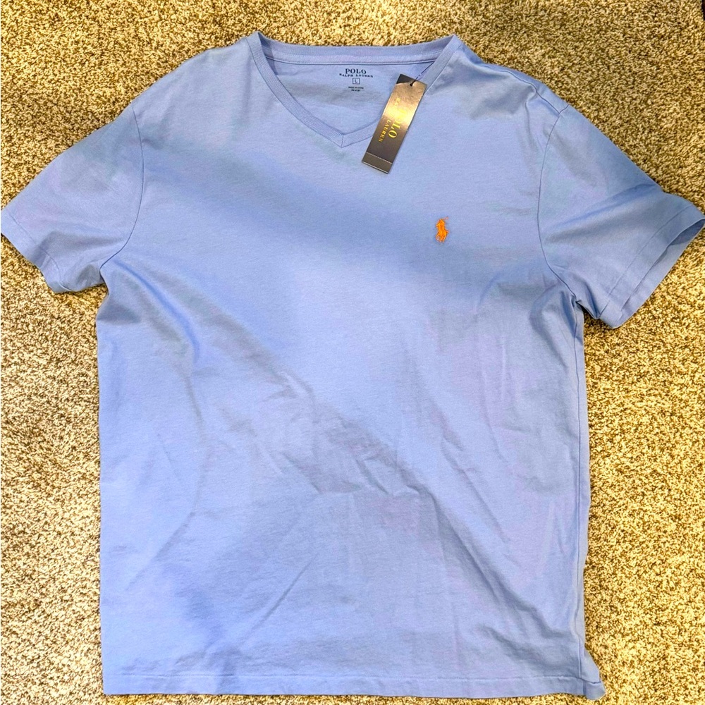POLO RALPH LAUREN Men's V Neck Classic Fit Tee Shirt